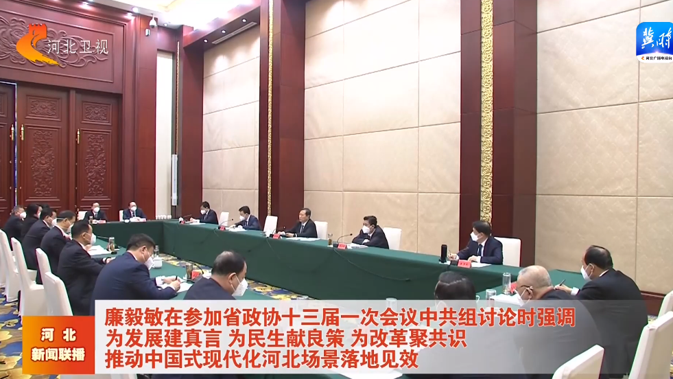 廉毅敏参加省政协十三届一次会议中共组讨论